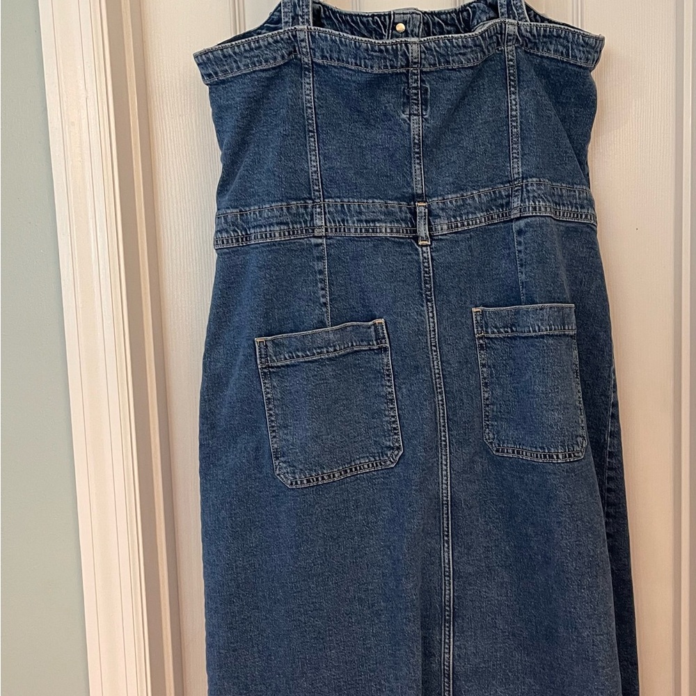 Gap Denim Button-Down midi Dress women’s size 16 - Picture 3 of 4